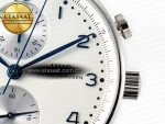 Portuguese Chrono IW3716 Z+F 1:1 Best Edition White Dial on Black Rubber Strap A69355 - Görsel 13
