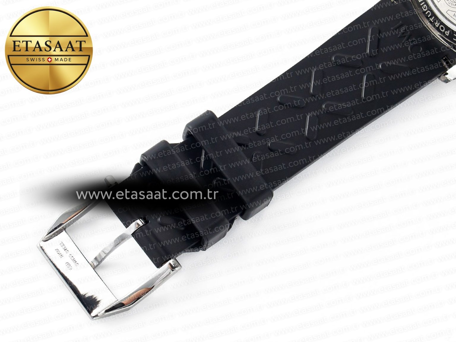 Portuguese Chrono IW3716 Z+F 1:1 Best Edition White Dial on Black Rubber Strap A69355 - Görsel 27