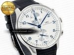 Portuguese Chrono IW3716 Z+F 1:1 Best Edition White Dial on Black Rubber Strap A69355 - Görsel 5