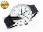 Portuguese Chrono IW3716 Z+F 1:1 Best Edition White Dial on Black Rubber Strap A69355 - Görsel 8