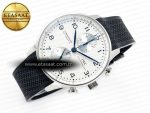 Portuguese Chrono IW3716 Z+F 1:1 Best Edition White Dial on Black Rubber Strap A69355 - Görsel 8