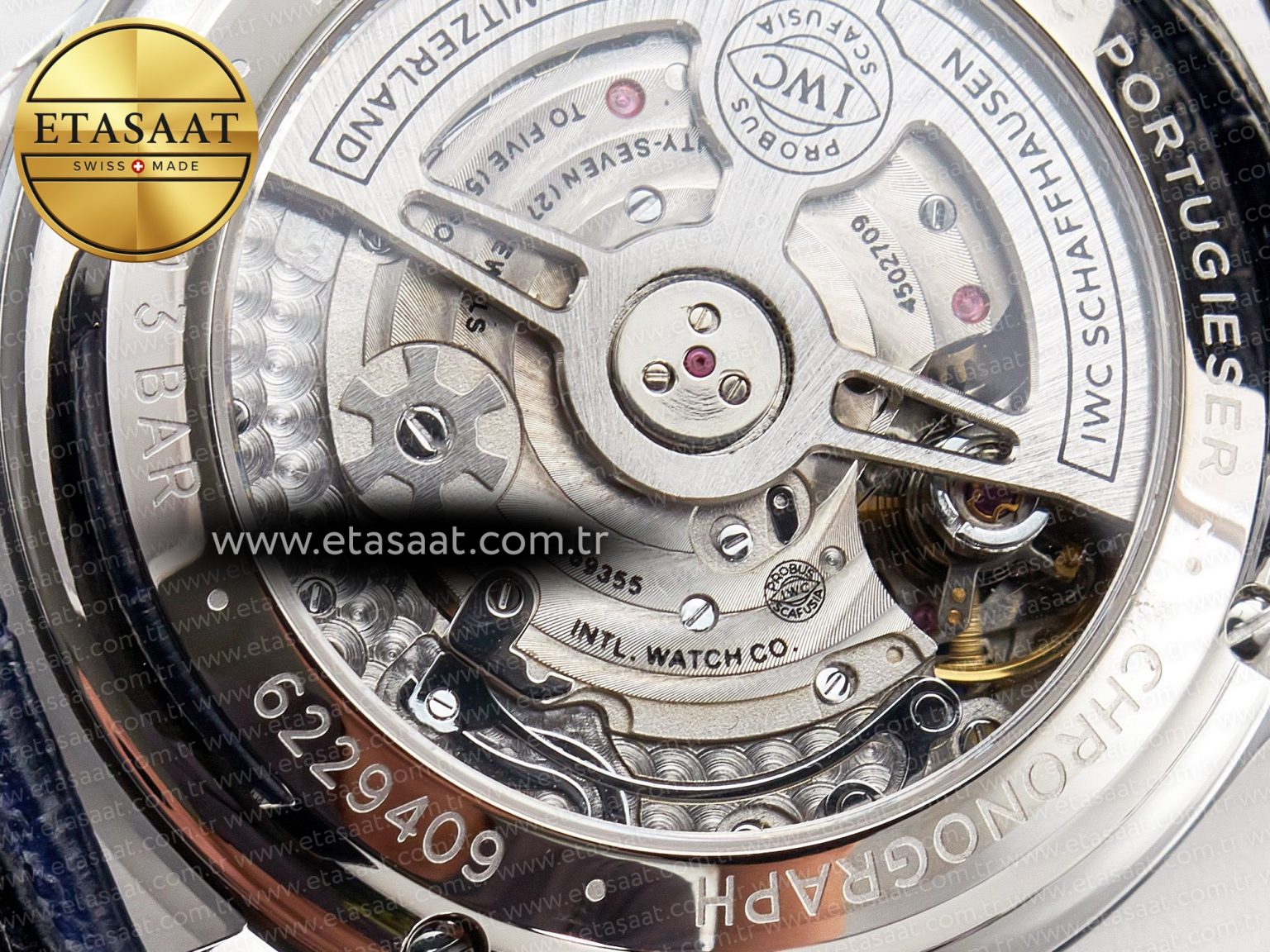 Portuguese Chrono IW371605 ZF 1:1 Best Edition White Dial on Blue Leather Strap A69355 - Görsel 21
