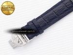 Portuguese Chrono IW371605 ZF 1:1 Best Edition White Dial on Blue Leather Strap A69355 - Görsel 24