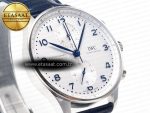Portuguese Chrono IW371605 ZF 1:1 Best Edition White Dial on Blue Leather Strap A69355 - Görsel 5
