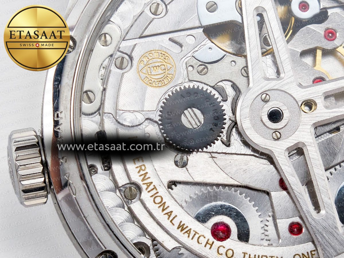 Portuguese Real PR Real Annual Calendar IW5035 ZF 1:1 Best Edition White Dial RG Markers on Brown Leather Strap A52850 - Görsel 19