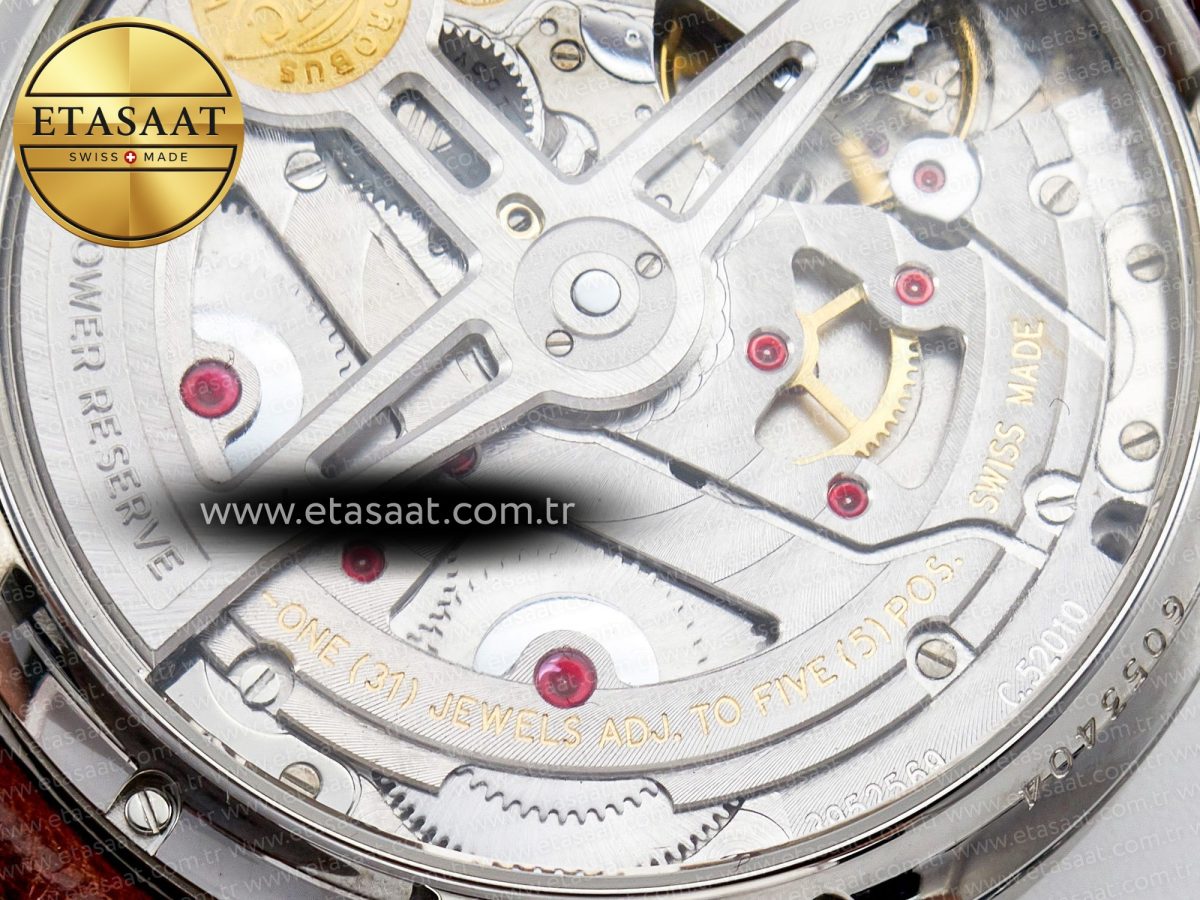 Portuguese Real PR Real Annual Calendar IW5035 ZF 1:1 Best Edition White Dial RG Markers on Brown Leather Strap A52850 - Görsel 22