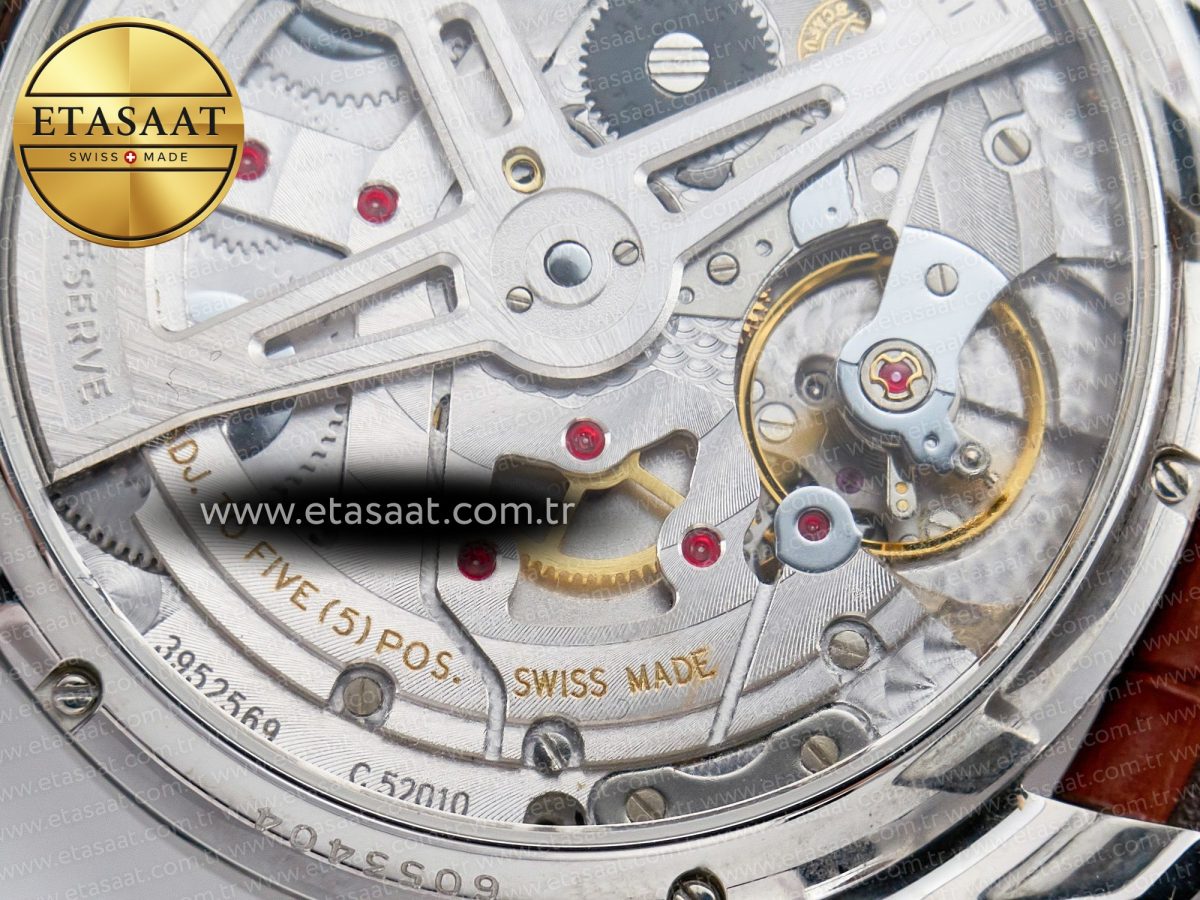Portuguese Real PR Real Annual Calendar IW5035 ZF 1:1 Best Edition White Dial RG Markers on Brown Leather Strap A52850 - Görsel 24