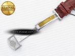 Portuguese Real PR Real Annual Calendar IW5035 ZF 1:1 Best Edition White Dial RG Markers on Brown Leather Strap A52850 - Görsel 26