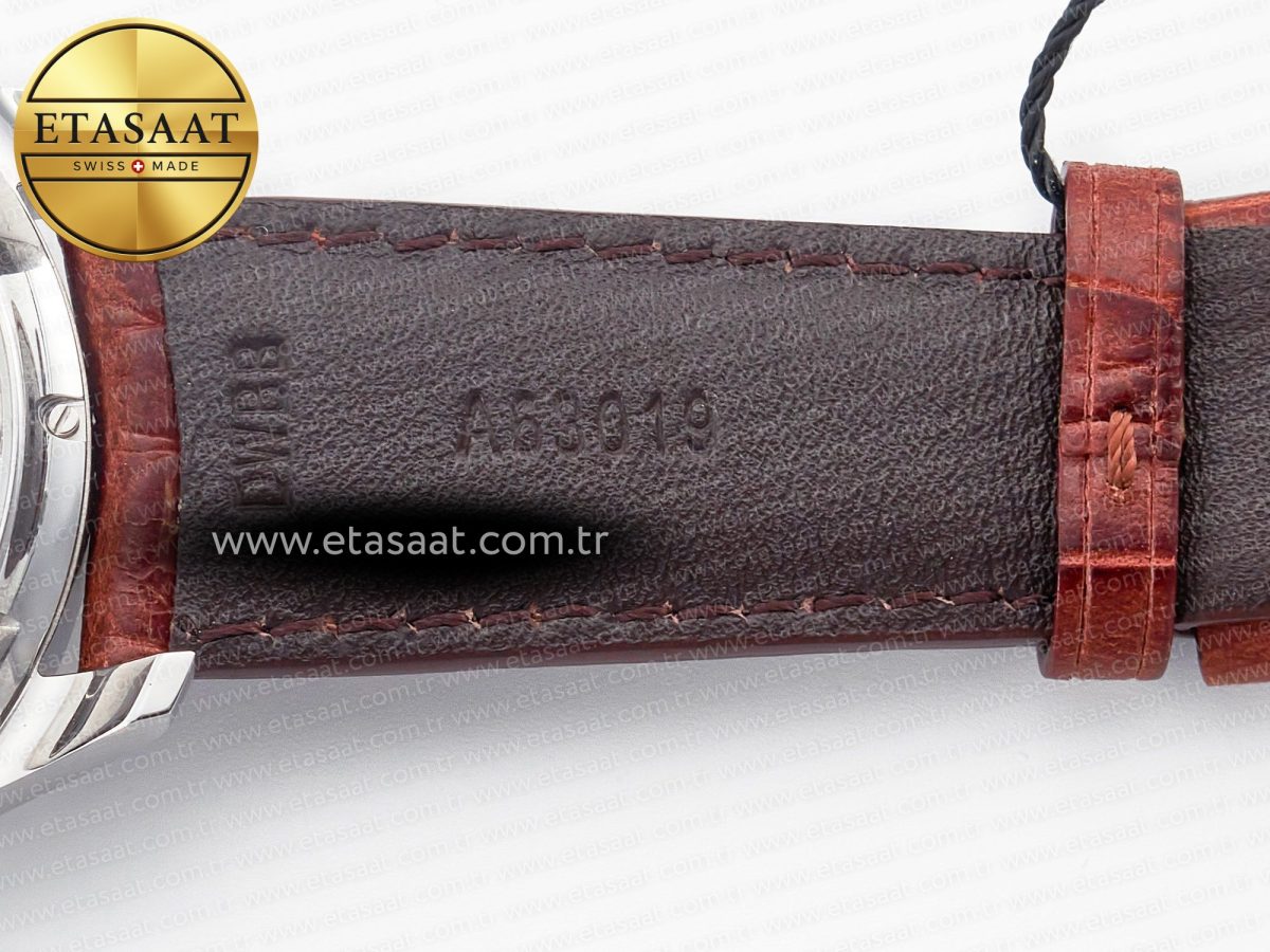 Portuguese Real PR Real Annual Calendar IW5035 ZF 1:1 Best Edition White Dial RG Markers on Brown Leather Strap A52850 - Görsel 30