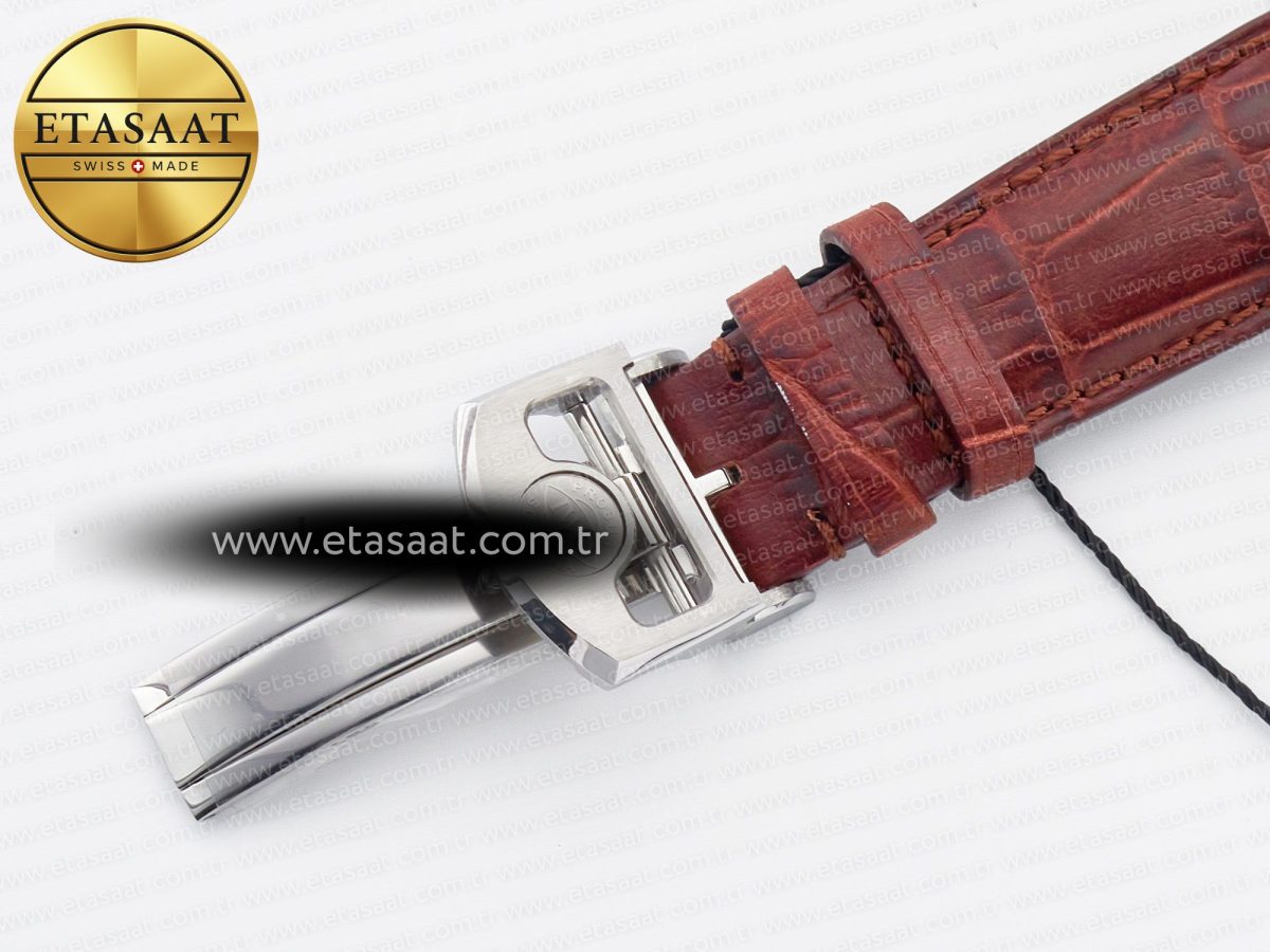 Portuguese Real PR Real Annual Calendar IW5035 ZF 1:1 Best Edition White Dial RG Markers on Brown Leather Strap A52850 - Görsel 32