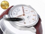Portuguese Real PR Real Annual Calendar IW5035 ZF 1:1 Best Edition White Dial RG Markers on Brown Leather Strap A52850 - Görsel 7