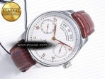 Portuguese Real PR Real Annual Calendar IW5035 ZF 1:1 Best Edition White Dial RG Markers on Brown Leather Strap A52850 - Görsel 8