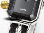 Ppremière Iconic Chain Watch SS BVF 1:1 Best Edition Black Dial on Chain Bracelet RONDA Quartz - Görsel 11