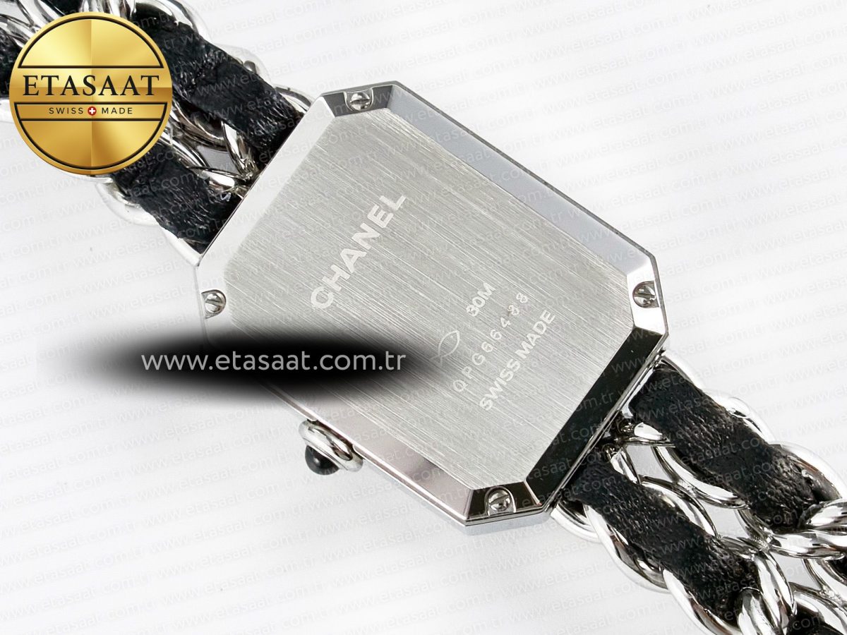 Ppremière Iconic Chain Watch SS BVF 1:1 Best Edition Black Dial on Chain Bracelet RONDA Quartz - Görsel 15