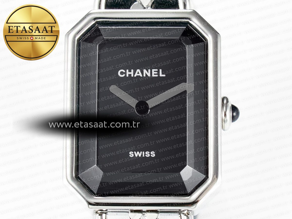 Ppremière Iconic Chain Watch SS BVF 1:1 Best Edition Black Dial on Chain Bracelet RONDA Quartz - Görsel 4