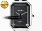 Ppremière Iconic Chain Watch SS BVF 1:1 Best Edition Black Dial on Chain Bracelet RONDA Quartz - Görsel 4