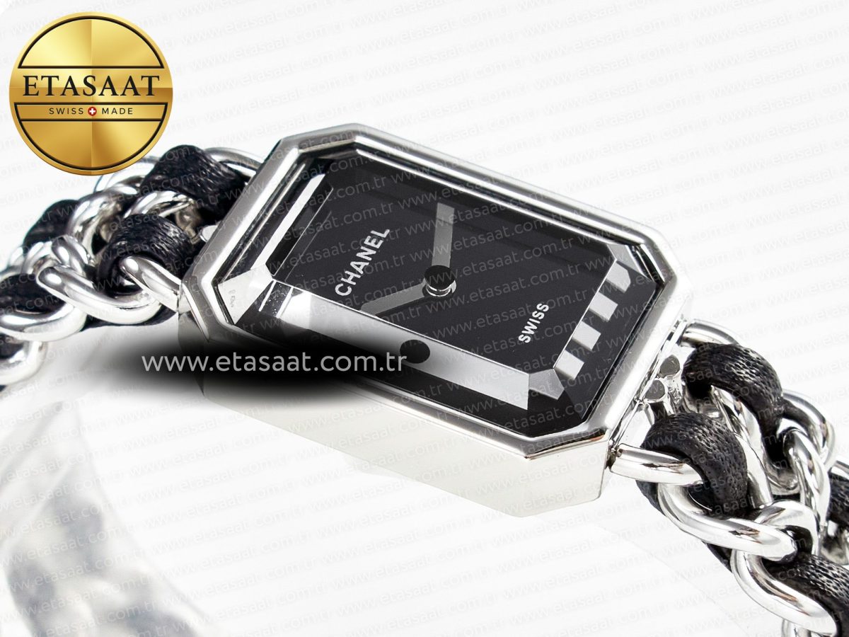 Ppremière Iconic Chain Watch SS BVF 1:1 Best Edition Black Dial on Chain Bracelet RONDA Quartz - Görsel 7