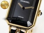 Ppremière Iconic Chain Watch YG BVF 1:1 Best Edition Black Dial on Chain Bracelet RONDA Quartz - Görsel 11