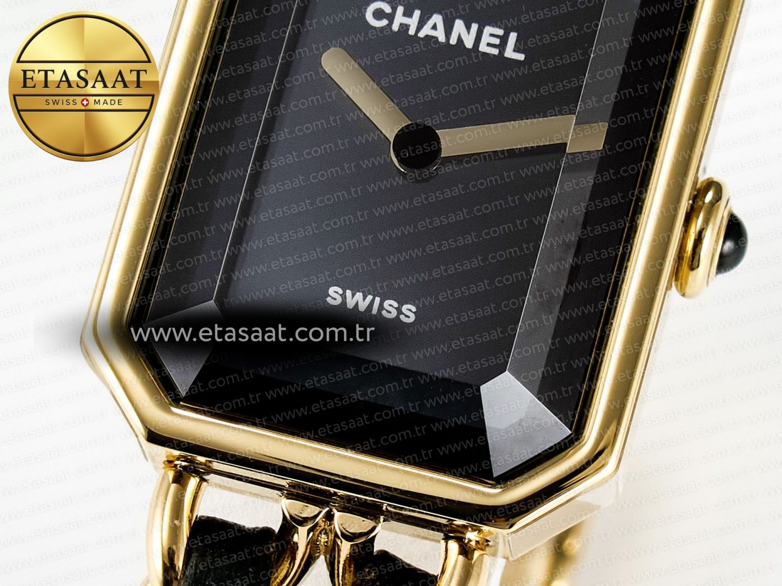 Ppremière Iconic Chain Watch YG BVF 1:1 Best Edition Black Dial on Chain Bracelet RONDA Quartz - Görsel 11