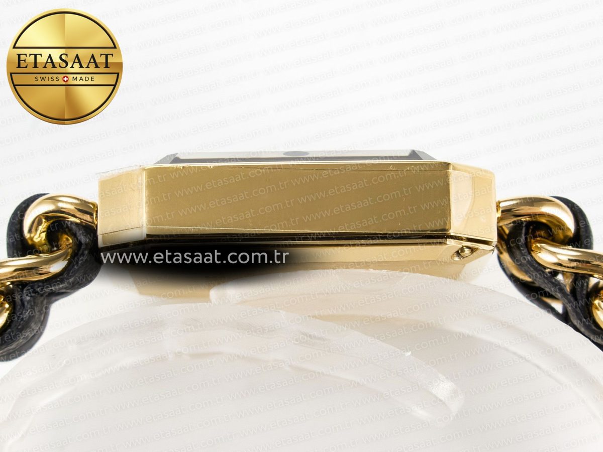 Ppremière Iconic Chain Watch YG BVF 1:1 Best Edition Black Dial on Chain Bracelet RONDA Quartz - Görsel 12