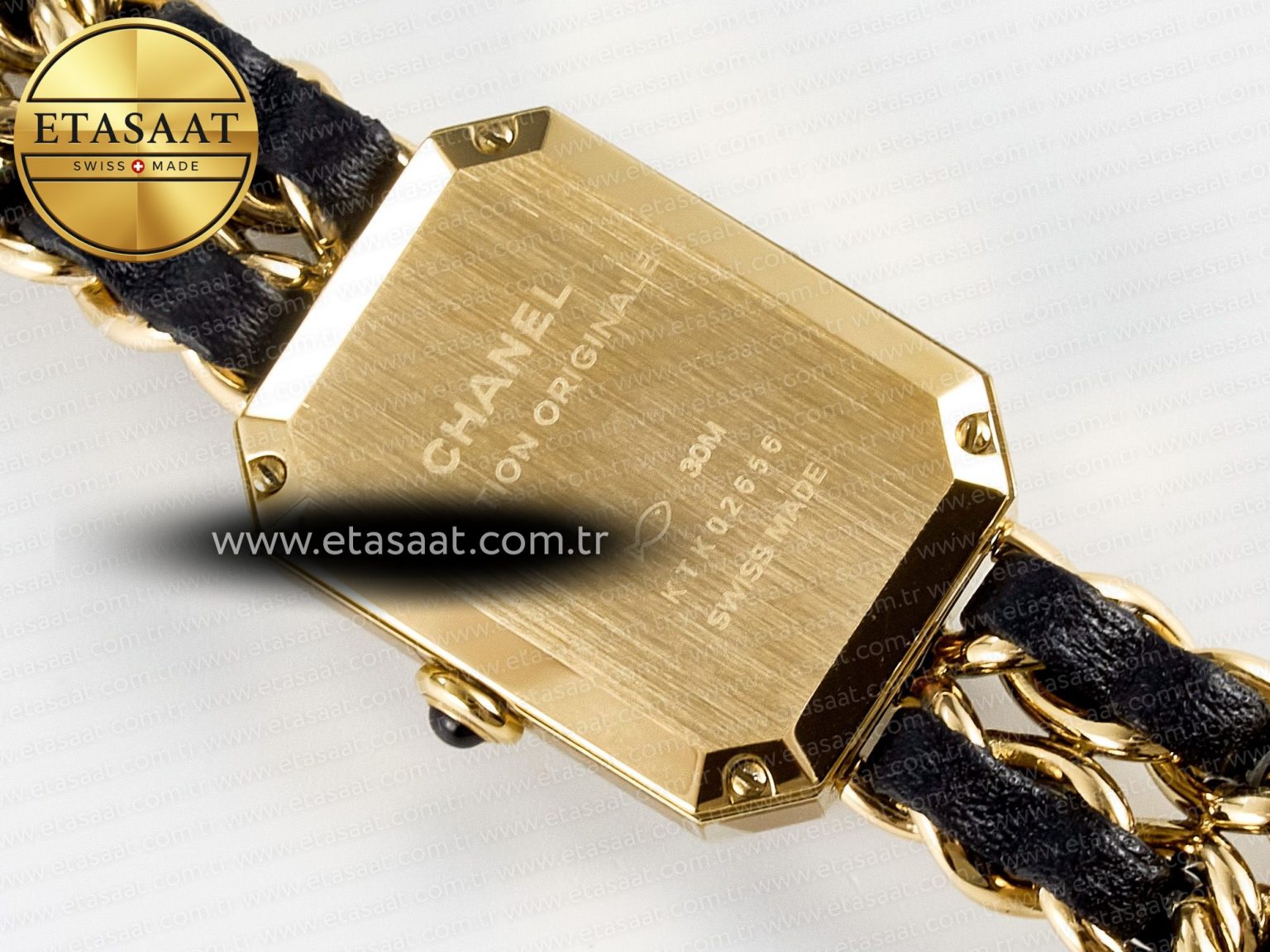 Ppremière Iconic Chain Watch YG BVF 1:1 Best Edition Black Dial on Chain Bracelet RONDA Quartz - Görsel 15