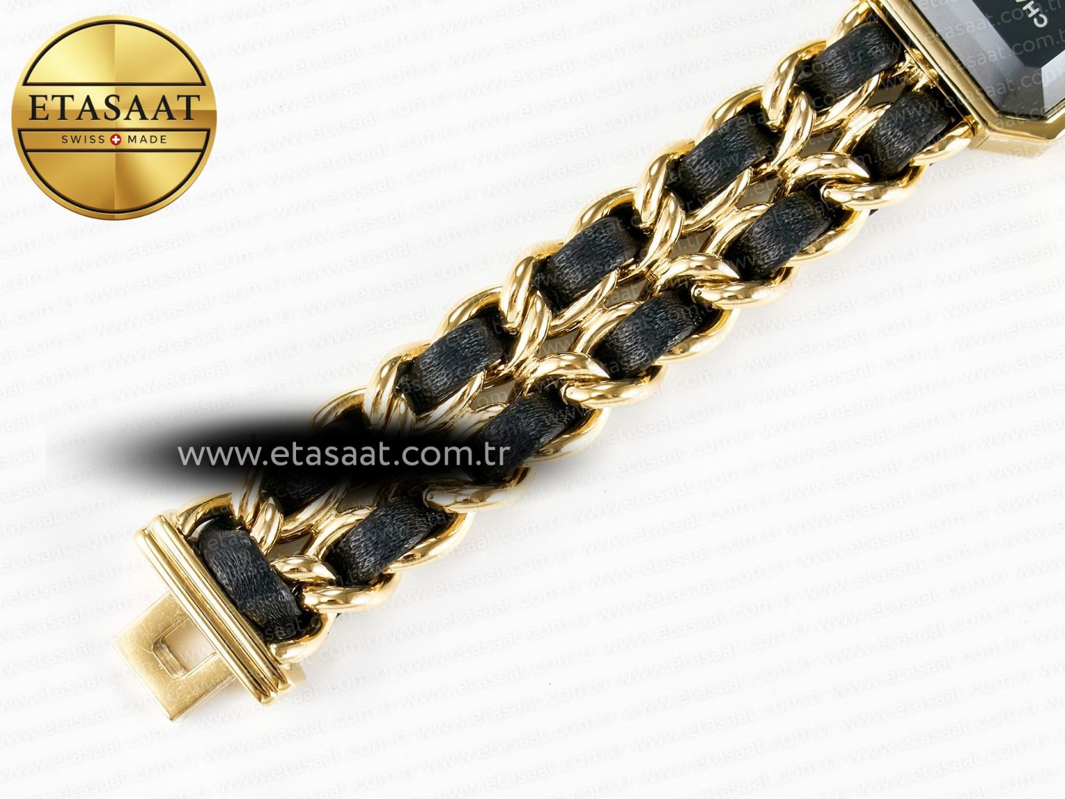 Ppremière Iconic Chain Watch YG BVF 1:1 Best Edition Black Dial on Chain Bracelet RONDA Quartz - Görsel 16