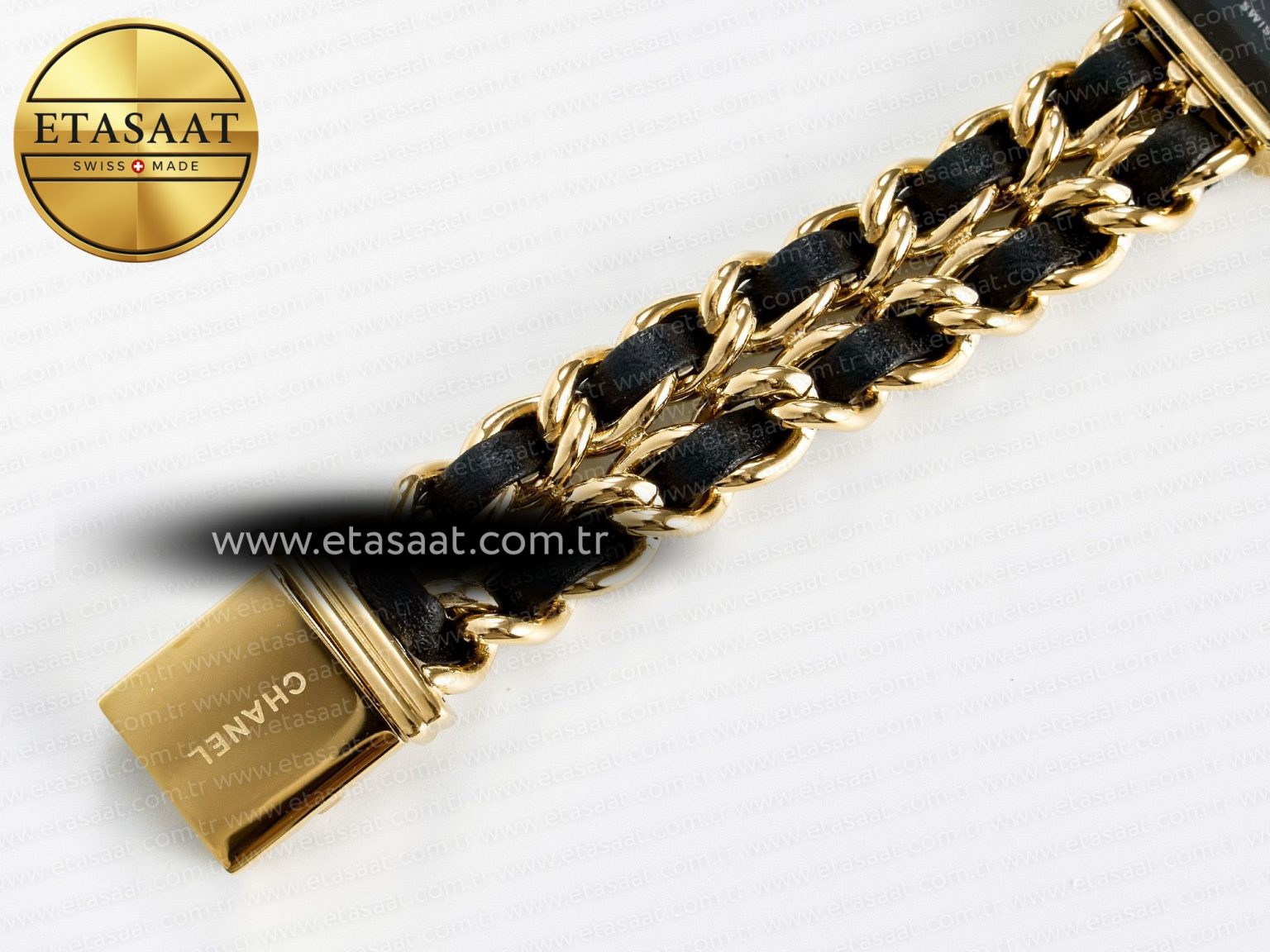 Ppremière Iconic Chain Watch YG BVF 1:1 Best Edition Black Dial on Chain Bracelet RONDA Quartz - Görsel 17