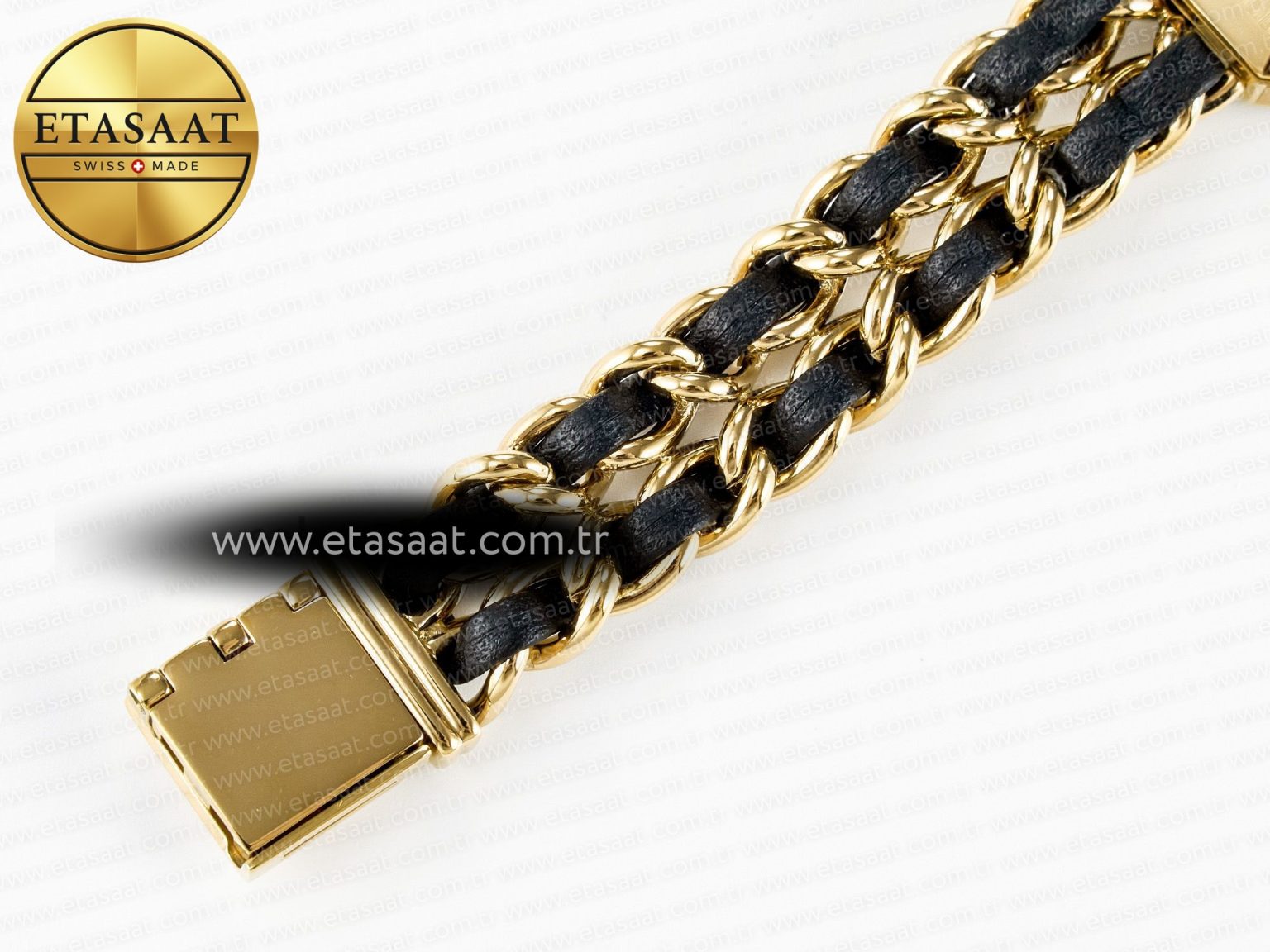 Ppremière Iconic Chain Watch YG BVF 1:1 Best Edition Black Dial on Chain Bracelet RONDA Quartz - Görsel 18
