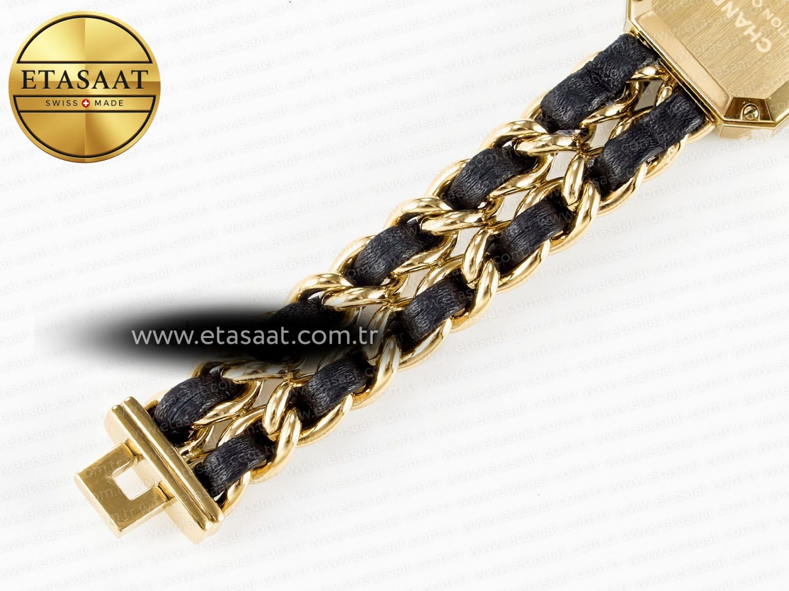 Ppremière Iconic Chain Watch YG BVF 1:1 Best Edition Black Dial on Chain Bracelet RONDA Quartz - Görsel 19