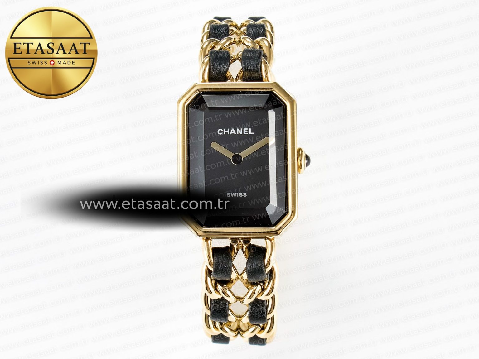 Ppremière Iconic Chain Watch YG BVF 1:1 Best Edition Black Dial on Chain Bracelet RONDA Quartz - Görsel 3