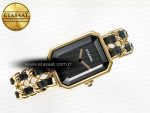 Ppremière Iconic Chain Watch YG BVF 1:1 Best Edition Black Dial on Chain Bracelet RONDA Quartz - Görsel 8