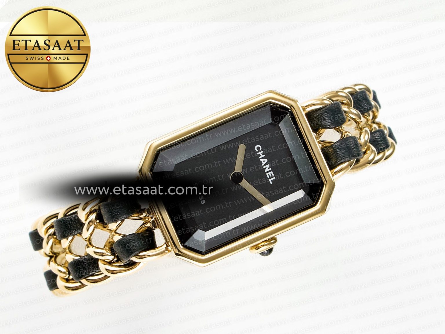 Ppremière Iconic Chain Watch YG BVF 1:1 Best Edition Black Dial on Chain Bracelet RONDA Quartz - Görsel 8
