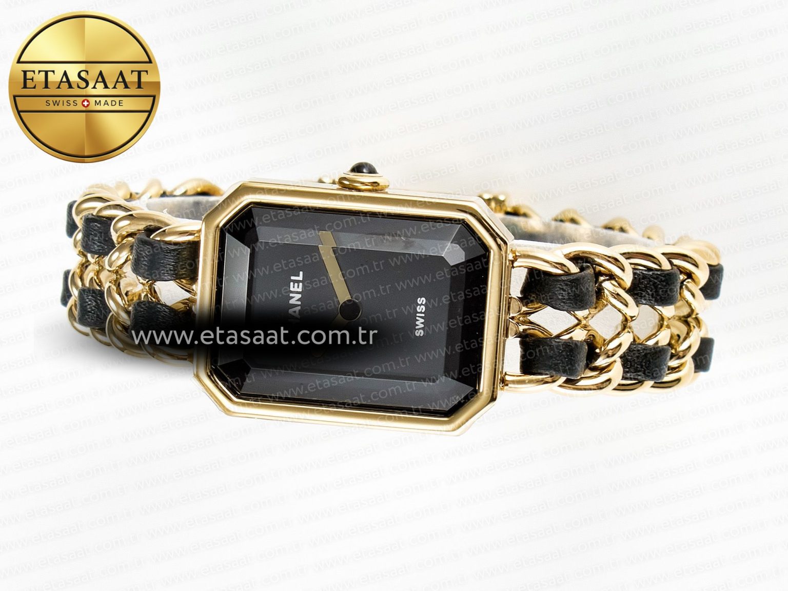 Ppremière Iconic Chain Watch YG BVF 1:1 Best Edition Black Dial on Chain Bracelet RONDA Quartz - Görsel 9