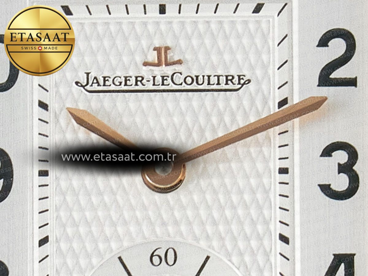 Reverso Classic Duoface Small Seconds RG MGF Best Edition White Guilloché Dial on Black Leather Strap A854A - Görsel 14