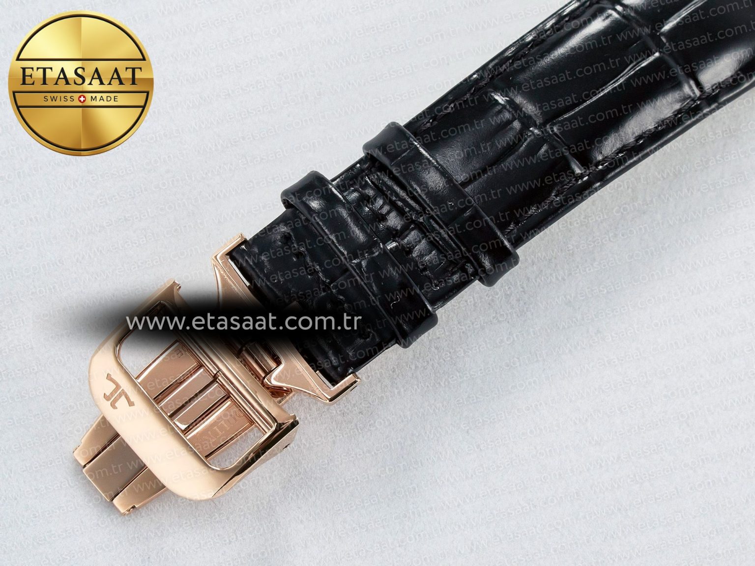Reverso Classic Duoface Small Seconds RG MGF Best Edition White Guilloché Dial on Black Leather Strap A854A - Görsel 23