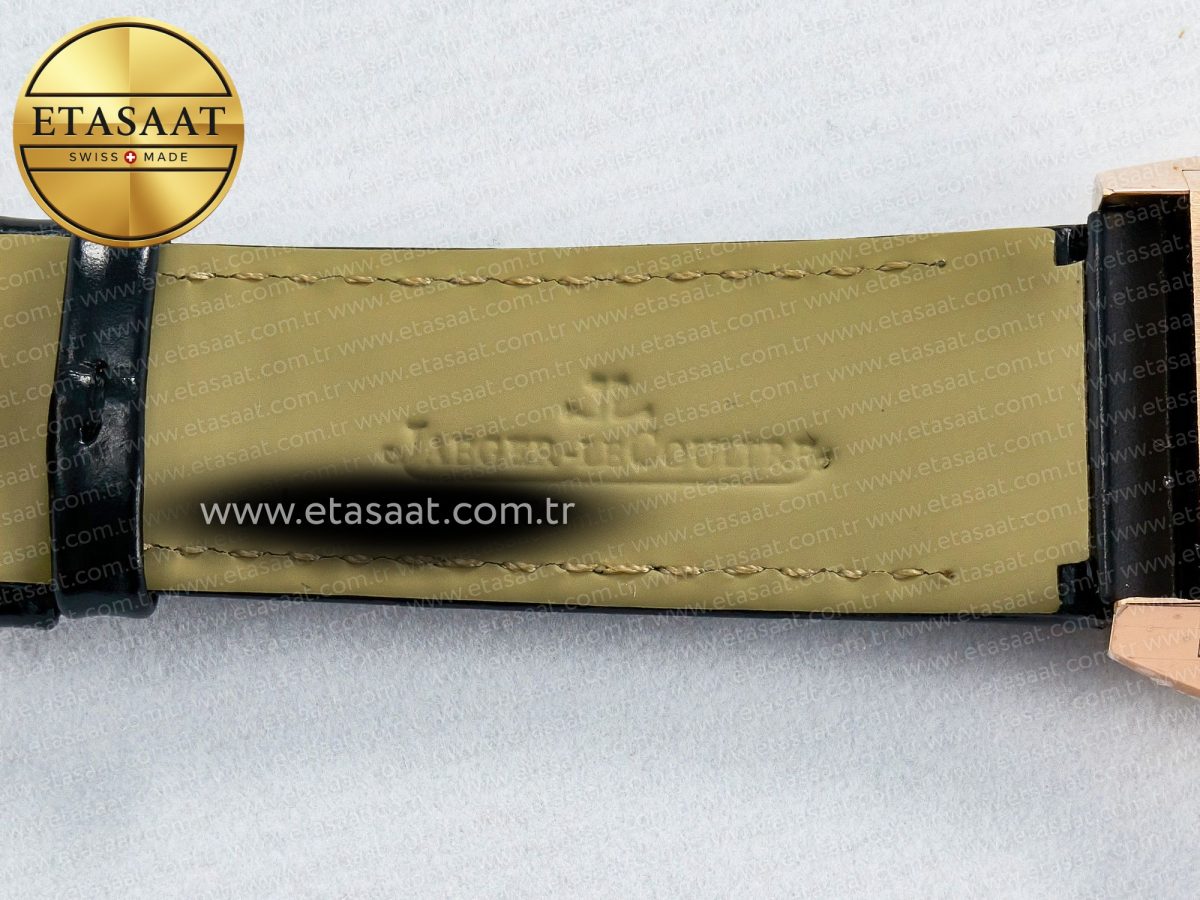 Reverso Classic Duoface Small Seconds RG MGF Best Edition White Guilloché Dial on Black Leather Strap A854A - Görsel 25