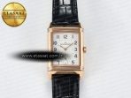 Reverso Classic Duoface Small Seconds RG MGF Best Edition White Guilloché Dial on Black Leather Strap A854A - Görsel 4