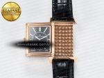 Reverso Classic Duoface Small Seconds RG MGF Best Edition White Guilloché Dial on Black Leather Strap A854A - Görsel 7