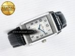 Reverso Classic Duoface Small Seconds SS MGF Best Edition White Guilloché Dial on Black Leather Strap A854A - Görsel 12