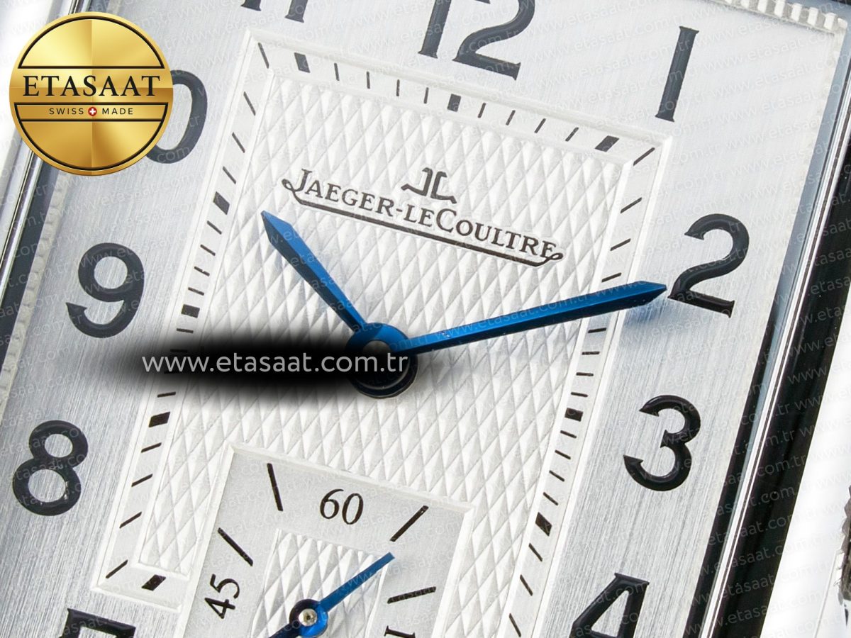 Reverso Classic Duoface Small Seconds SS MGF Best Edition White Guilloché Dial on Black Leather Strap A854A - Görsel 14