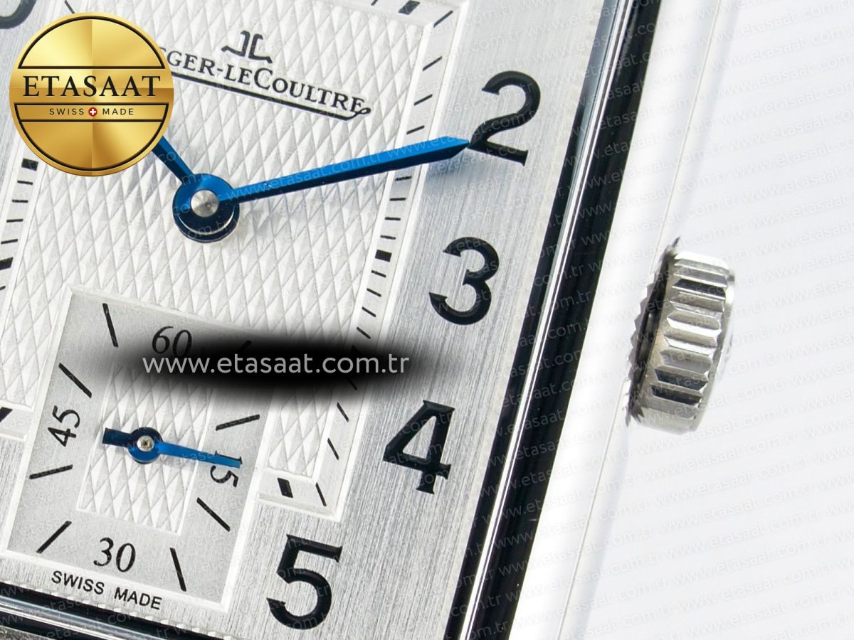Reverso Classic Duoface Small Seconds SS MGF Best Edition White Guilloché Dial on Black Leather Strap A854A - Görsel 15