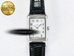 Reverso Classic Duoface Small Seconds SS MGF Best Edition White Guilloché Dial on Black Leather Strap A854A - Görsel 4
