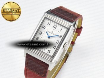 Reverso Classic Duoface Small Seconds SS MGF Best Edition White Guilloché Dial on Red Leather Strap A854A