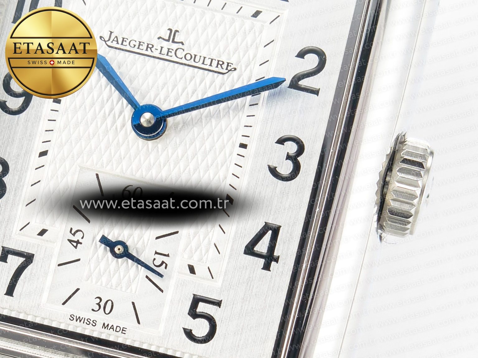 Reverso Classic Duoface Small Seconds SS MGF Best Edition White Guilloché Dial on Red Leather Strap A854A - Görsel 15