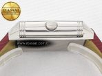 Reverso Classic Duoface Small Seconds SS MGF Best Edition White Guilloché Dial on Red Leather Strap A854A - Görsel 18