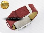 Reverso Classic Duoface Small Seconds SS MGF Best Edition White Guilloché Dial on Red Leather Strap A854A - Görsel 19