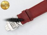 Reverso Classic Duoface Small Seconds SS MGF Best Edition White Guilloché Dial on Red Leather Strap A854A - Görsel 21