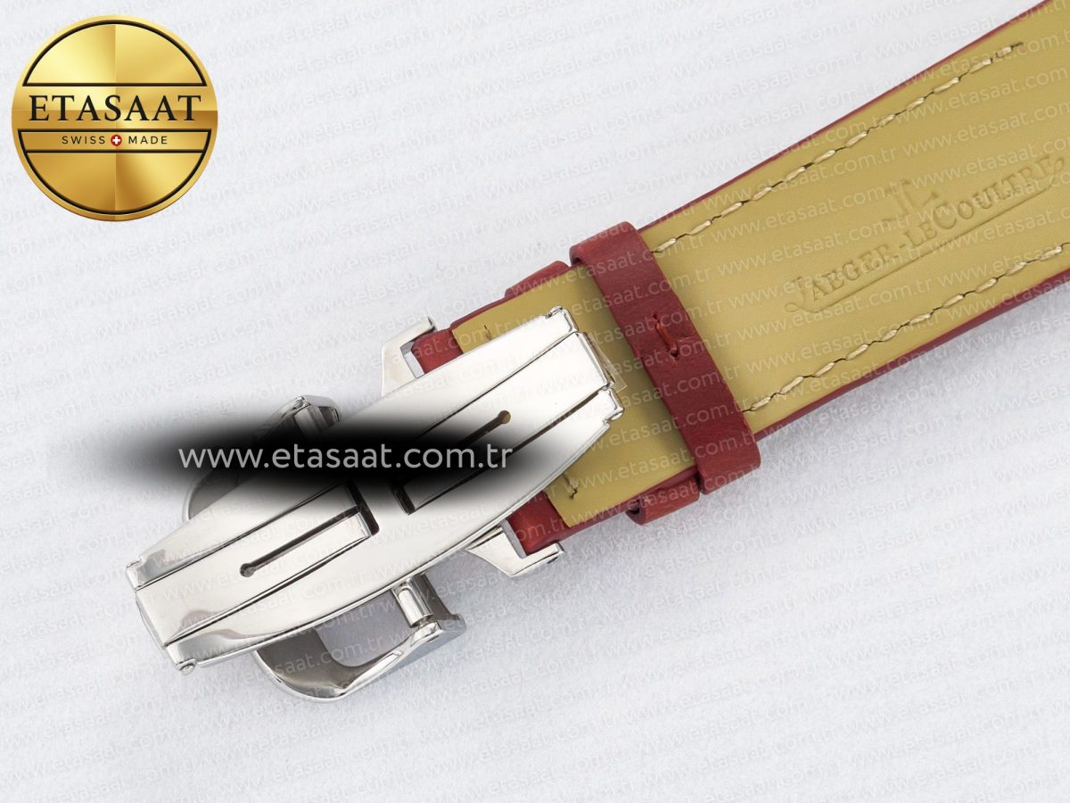 Reverso Classic Duoface Small Seconds SS MGF Best Edition White Guilloché Dial on Red Leather Strap A854A - Görsel 22
