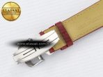 Reverso Classic Duoface Small Seconds SS MGF Best Edition White Guilloché Dial on Red Leather Strap A854A - Görsel 22