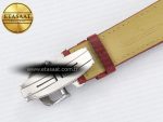Reverso Classic Duoface Small Seconds SS MGF Best Edition White Guilloché Dial on Red Leather Strap A854A - Görsel 22